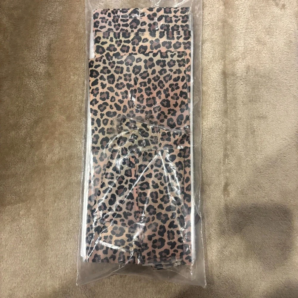 Leopard Print Treat Bags w Ribbon Safari Jungle Party Favor Bags ~100pcs